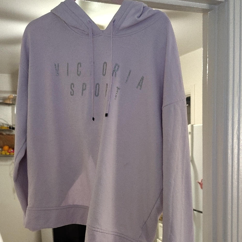 Victoria Secret Sport lite pink hoodie with split in the back youthful, casual